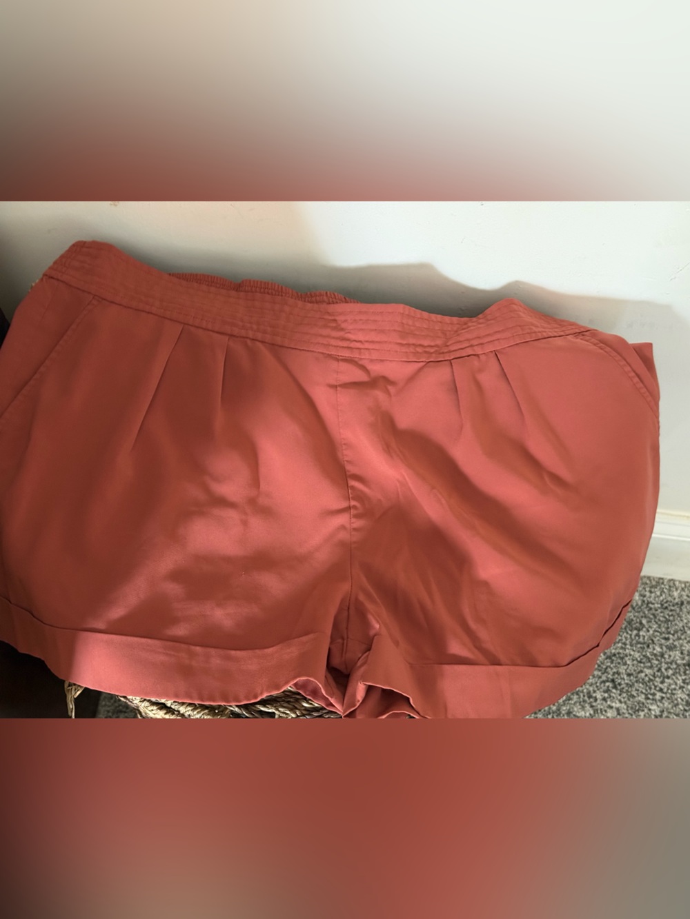 Frenchi women's Bottoms Rust Brown Elastic Waist sz xl